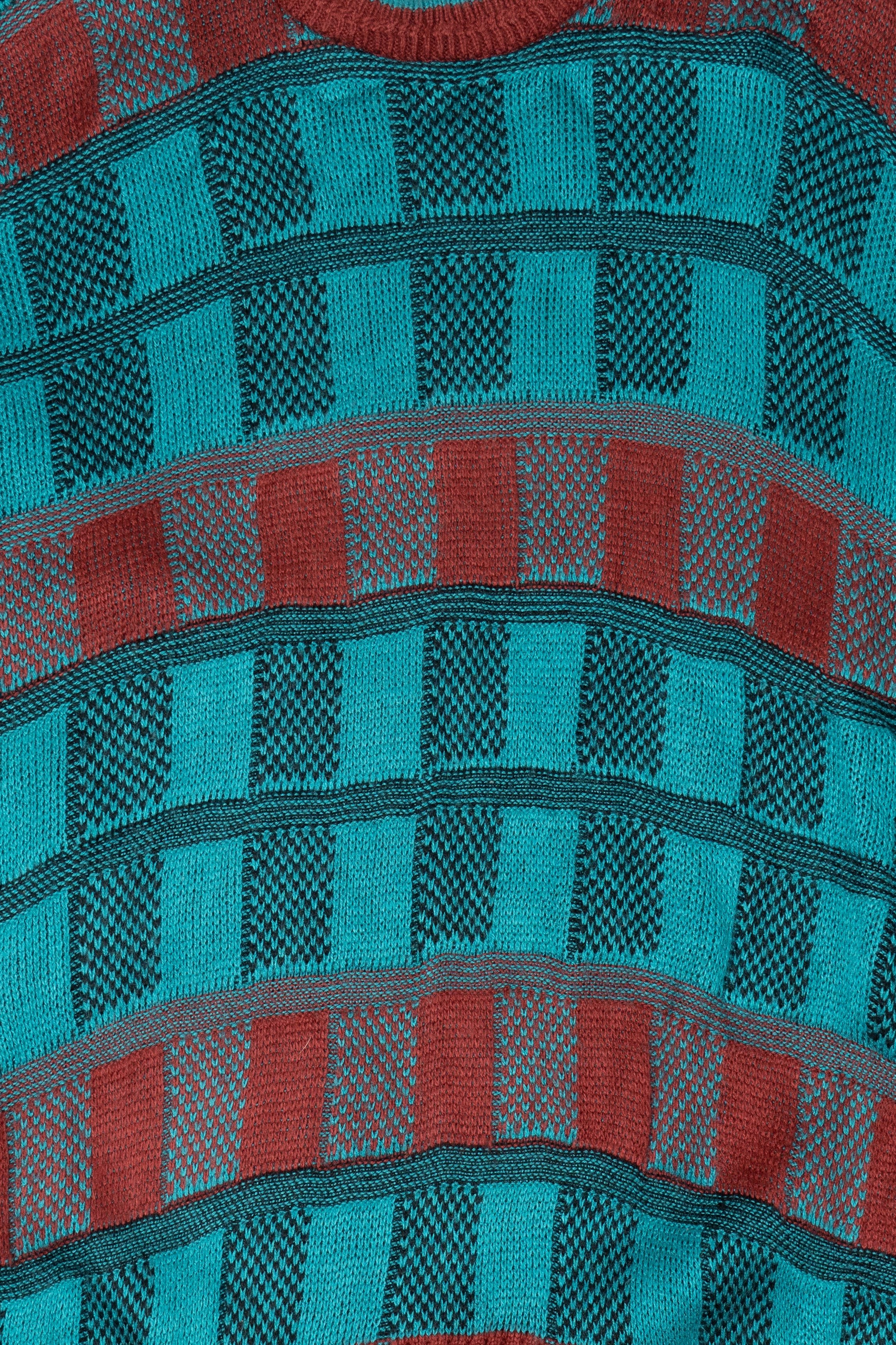 Vintage Blue And Red Saturdays 80s Sweater (1980s)