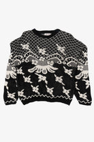 Vintage Black And White Objectives 80s Sweater (1980s)