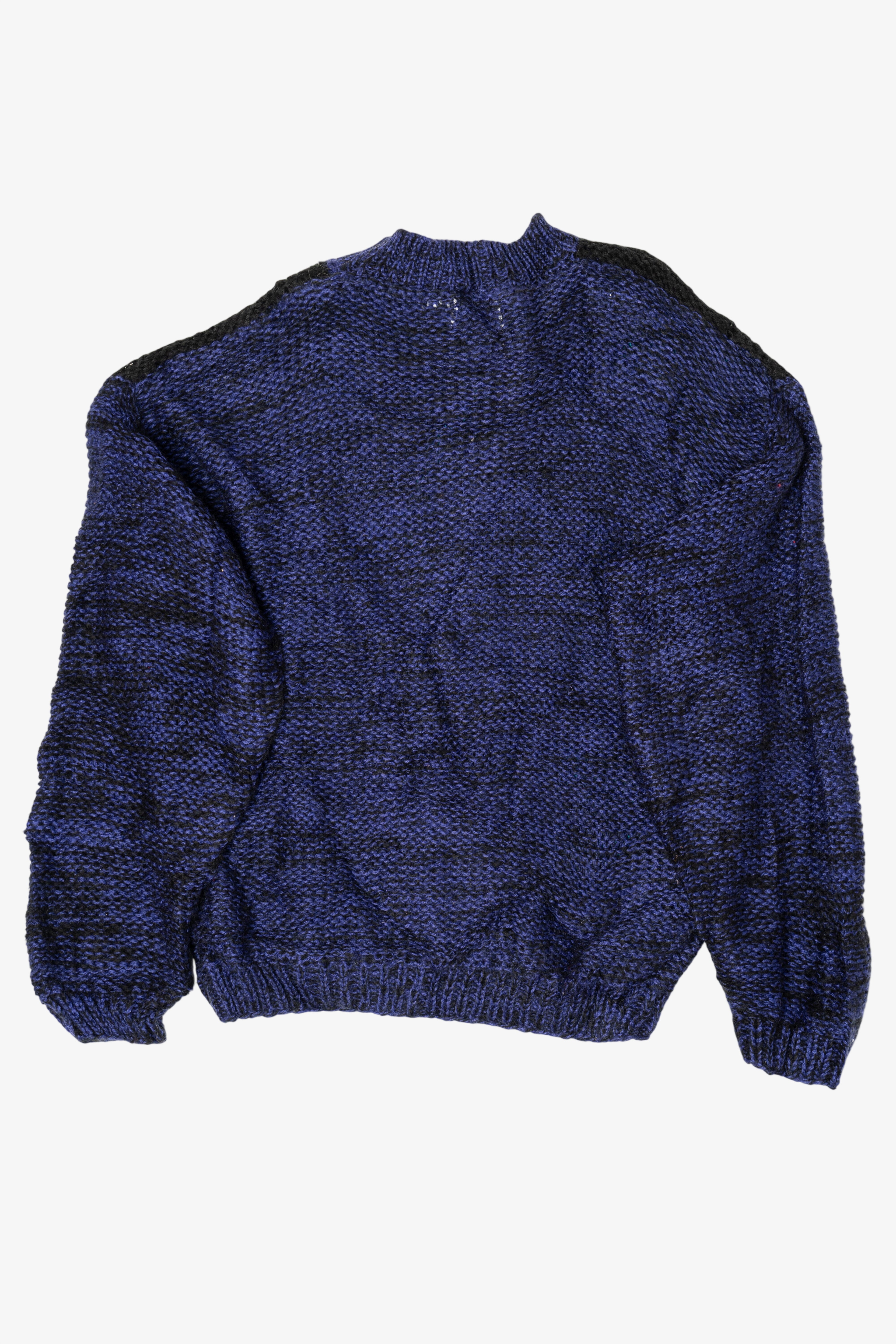Vintage Cable Knit City Streets 80s Sweater (1980s)