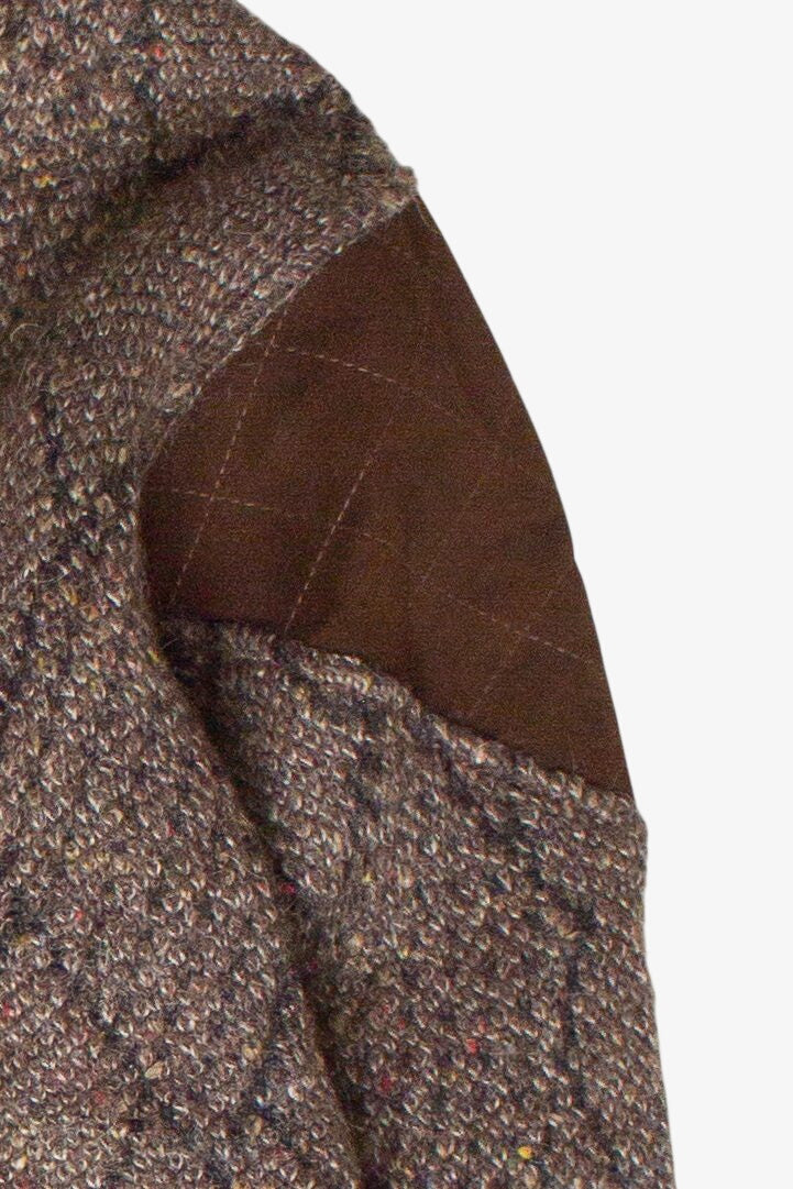 Vintage Suede Shoulder Patches E. Mambrini 80s Sweater