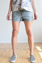 Vintage 90s Nike Challenge Court Denim Shorts (sz. 32)