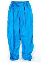 Aqua Nylon Track Pants