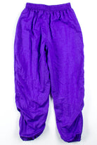 Purple Nylon Track Pants