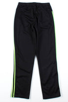 Black & Lime Adidas 3 Stripe Jogger