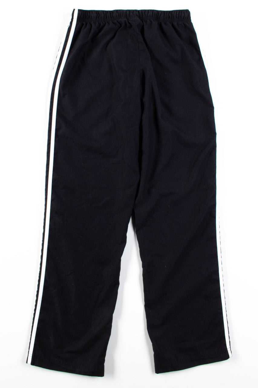 Black Adidas 3 Stripe Track Pants (sz. M)