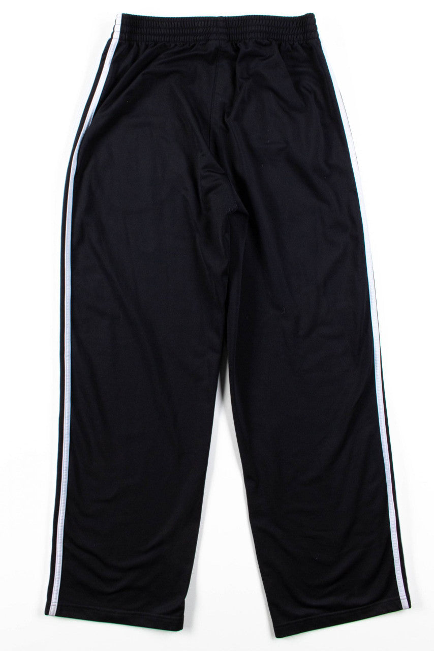 Black Adidas 3 Stripe Track Pants (sz. L)