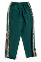 Green & Tan Adidas Side Snap Track Pants (sz. S)