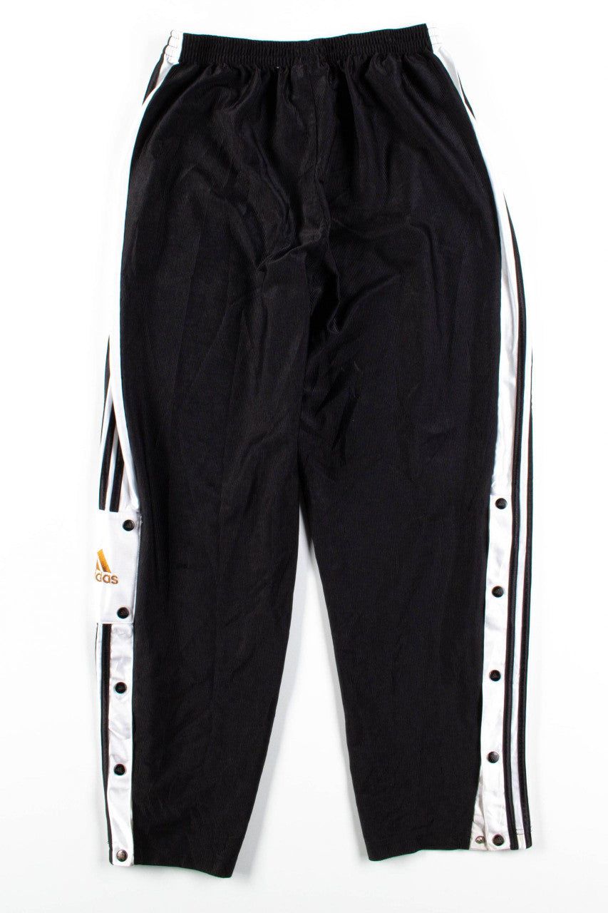 パンツ 90s OLD  Track Pants Side Snap Black & White Adidas Side Snap Track Pants (sz. L) – Ragstock