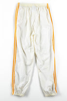 White & Orange Adidas Track Pants (sz. L)