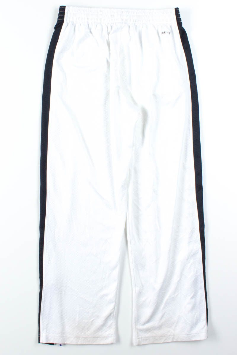 White Mesh Nike Track Pants