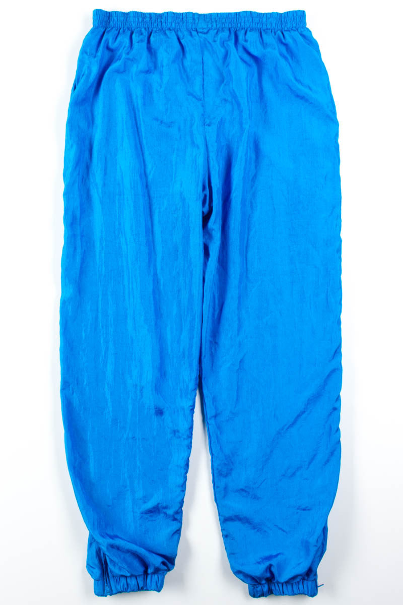 Turquoise Nylon Track Pants