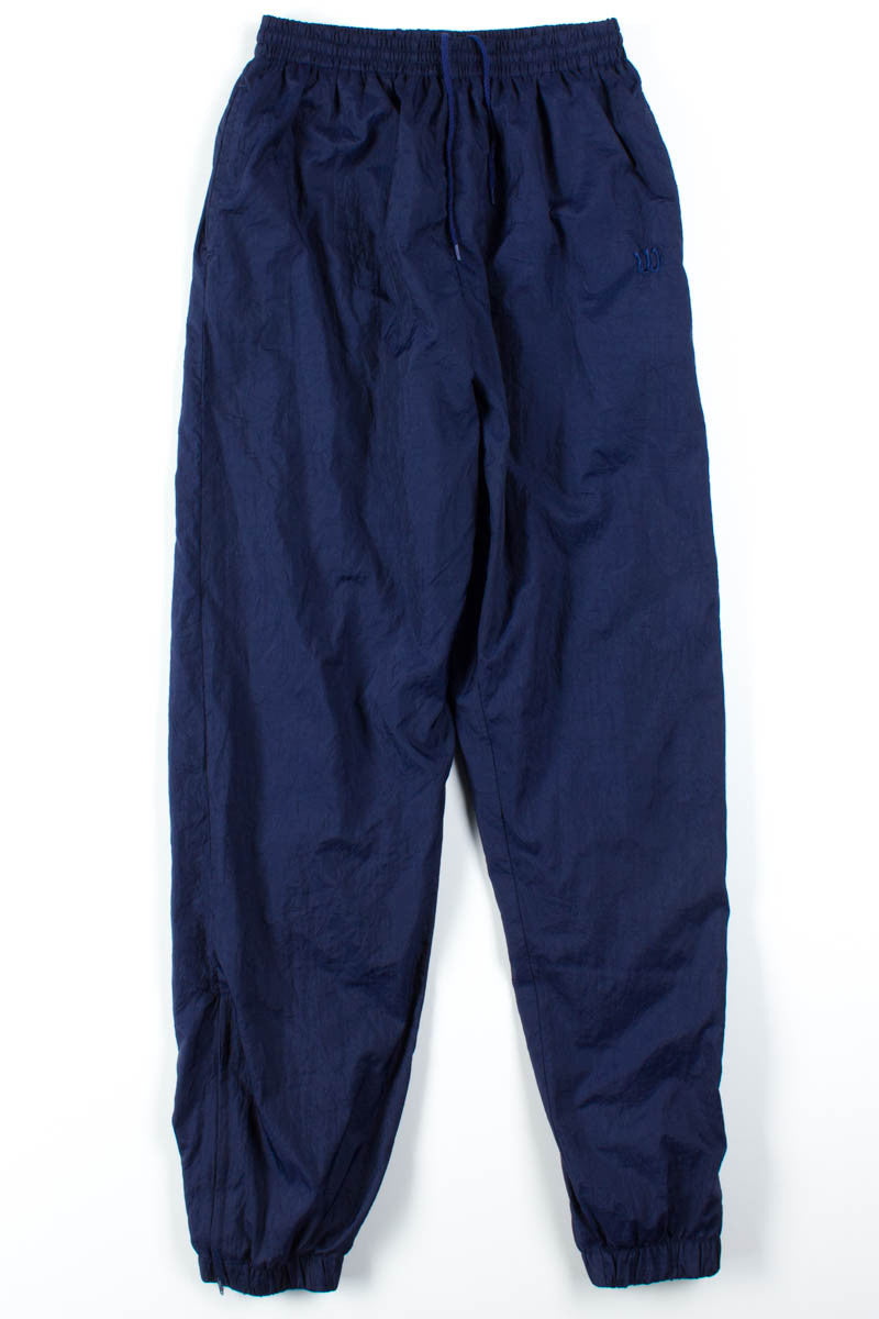 Navy Wilson Nylon Track Pants