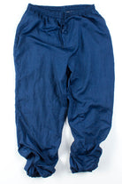 Navy Nylon Track Pants