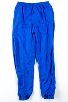 Blue Nylon Track Pants