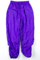 Purple Nylon Track Pants