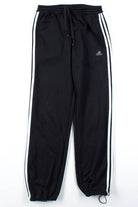 Black 3 Stripe Adidas Joggers