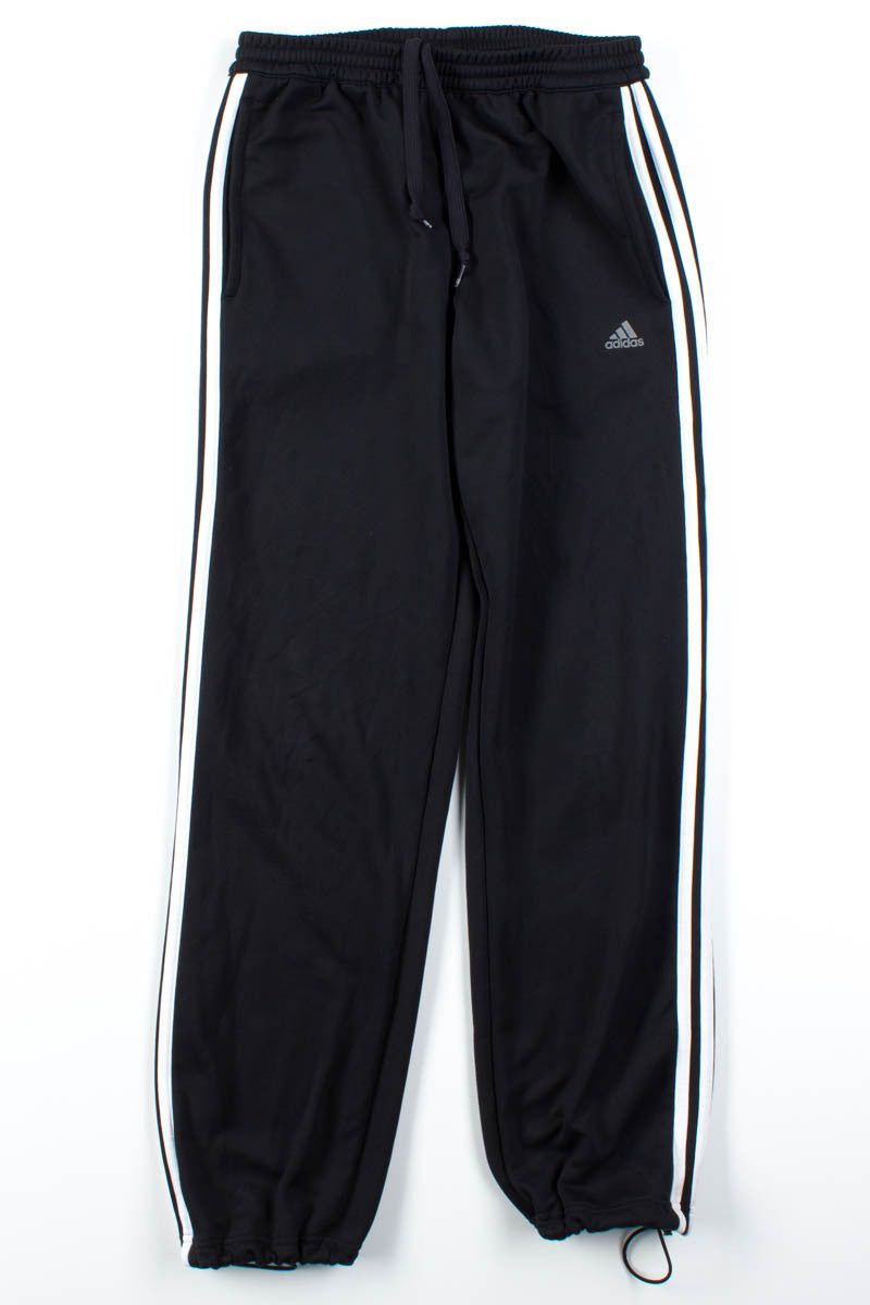 Black 3 Stripe Adidas Joggers
