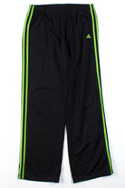 Black & Green Adidas Track Pants