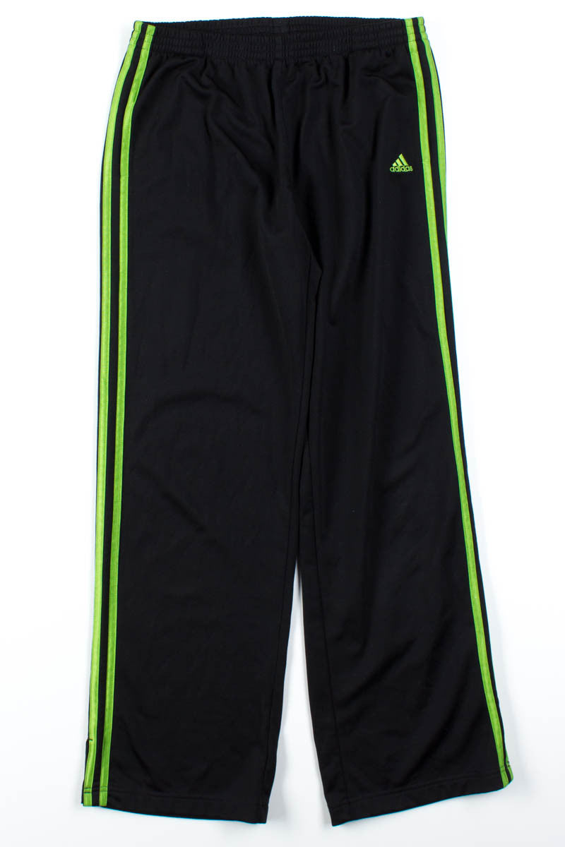 Black & Green Adidas Track Pants