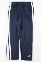 Navy & White Nike Mesh Joggers