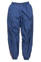 Navy Windbreaker Joggers w/ Zipper Detail