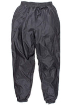 Solid Black Windbreaker Track Pants