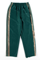 Green & Tan Adidas Side Snap Track Pants (sz. S)