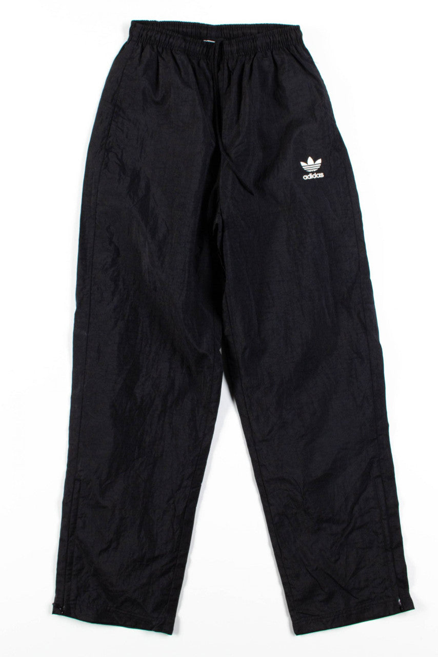 Black Adidas Back Logo Track Pants