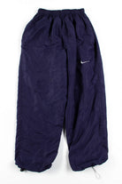 Bootleg Navy Nike Track Pants