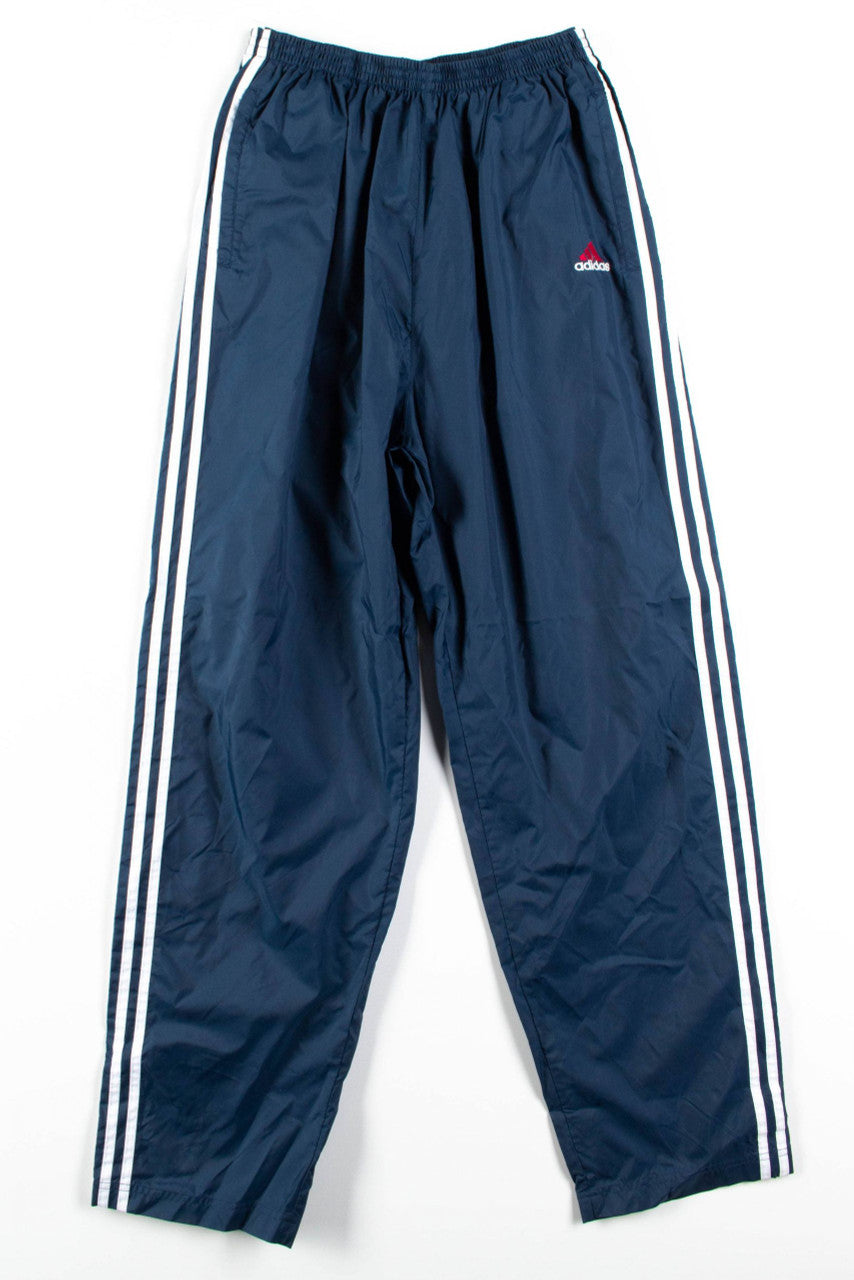 Navy Adidas Side Snap Track Pants (sz. L)