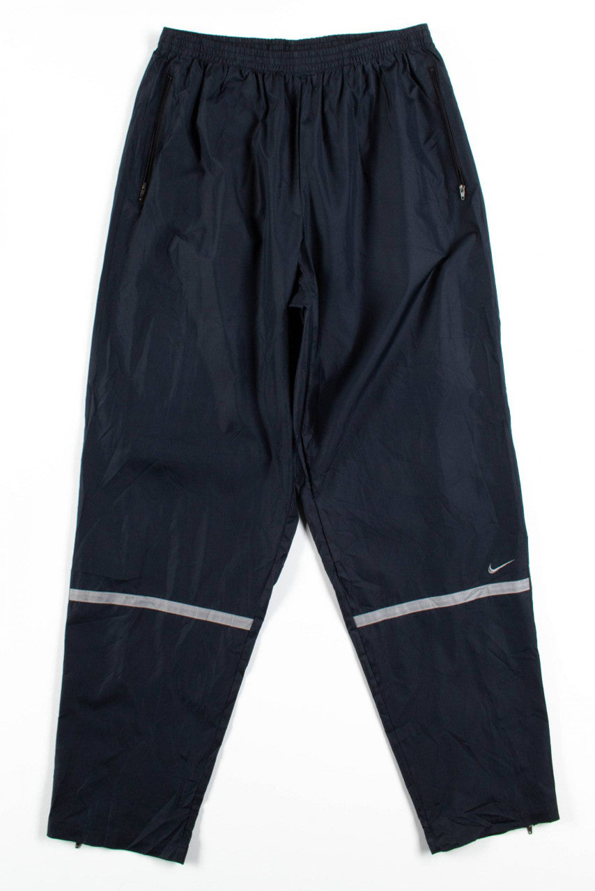 Black Reflective Nike Track Pants (sz. L)