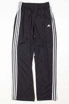 Black & White 3 Stripe Adidas Track Pants