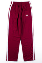 Burgundy Nike Track Pants