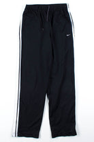 Black Nike Double Stripe Track Pants