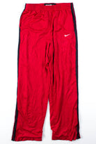 Red Nike Basketball Track Pants