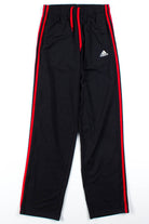 Black & Red Adidas Three Stripe Track Pants