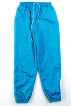Teal Nylon Track Pants