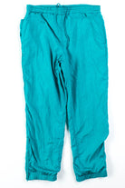 Green Nylon Track Pants
