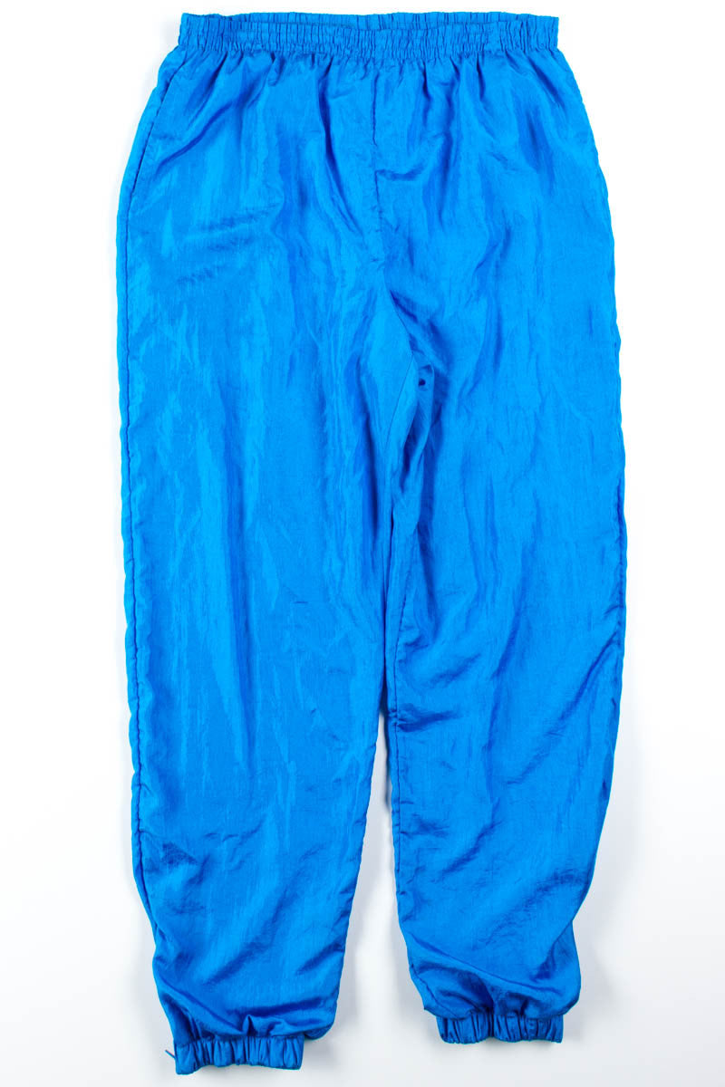 Turquoise Nylon Track Pants
