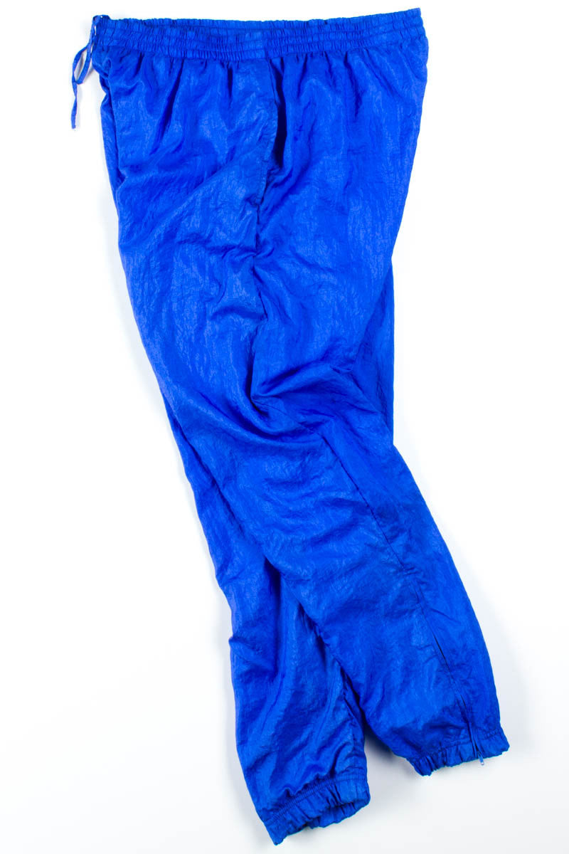 Royal Blue Nylon Track Pants