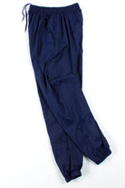 Navy Wilson Nylon Track Pants