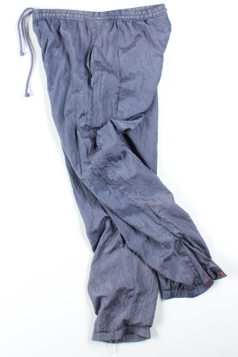 Grey Nylon Track Pants