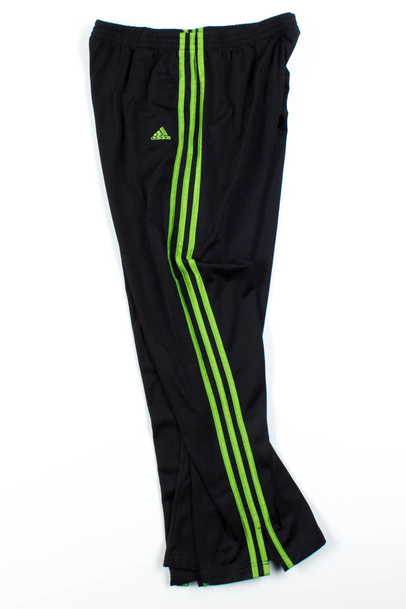 Black & Green Adidas Track Pants