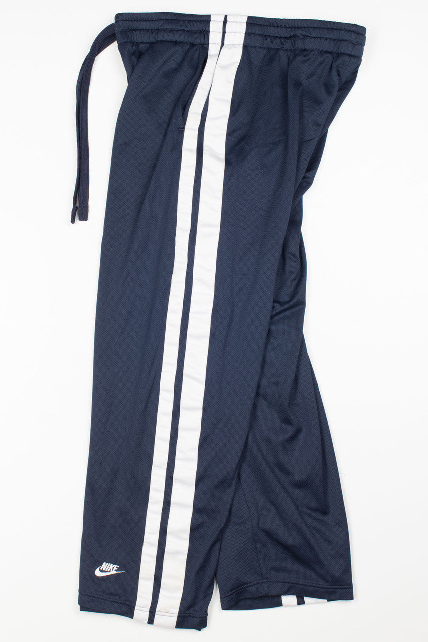 Navy & White Nike Mesh Joggers