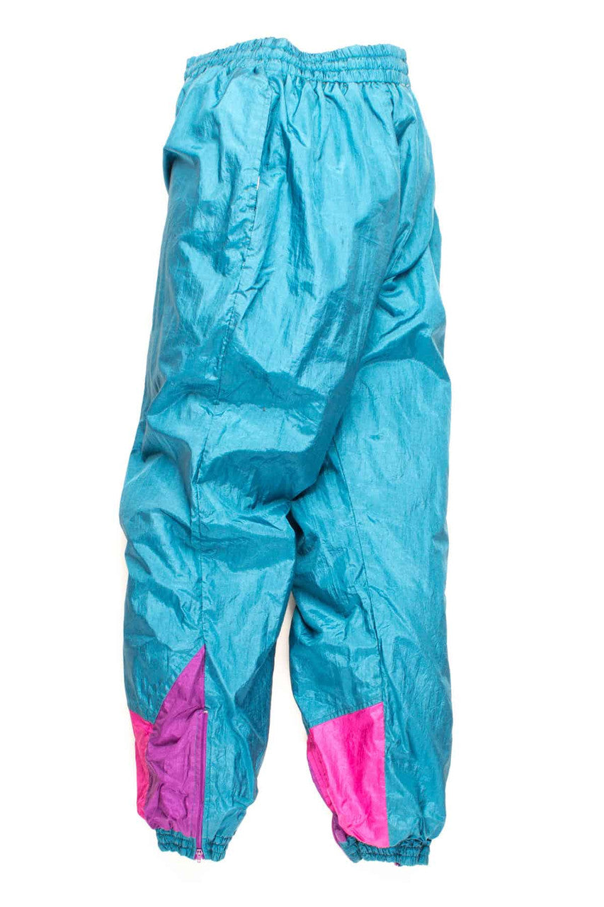 Teal Colorblock Gem Tones Windbreaker Joggers