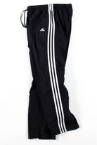 Black Adidas 3 Stripe Track Pants (sz. M)