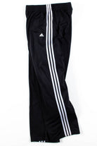 Black Adidas 3 Stripe Track Pants (sz. L)