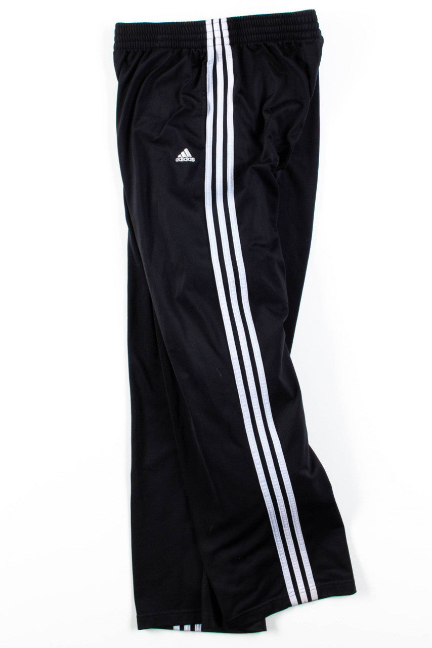 Black Adidas 3 Stripe Track Pants (sz. L)