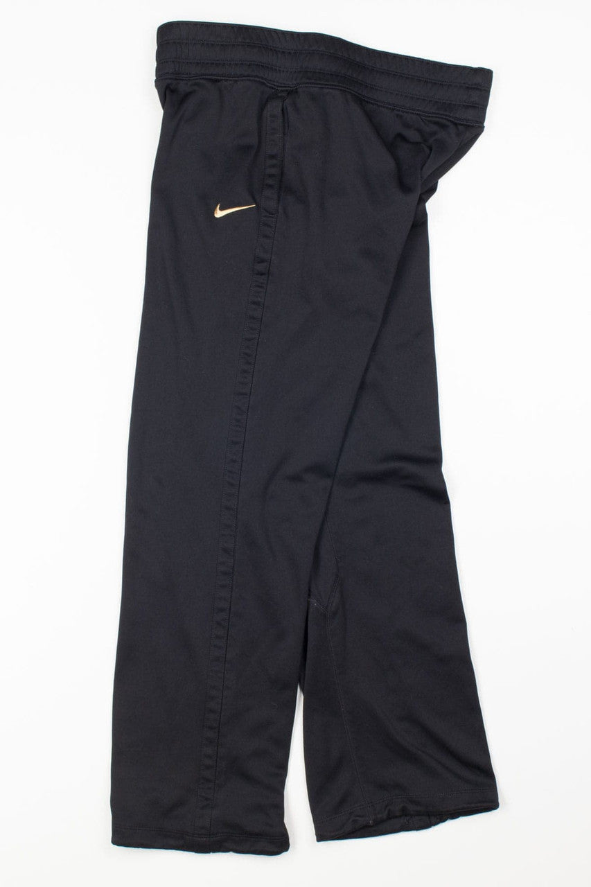 Black with Gold Swoosh Nike Training Pants