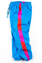 Blue & Red Striped Track Pants (sz. M)